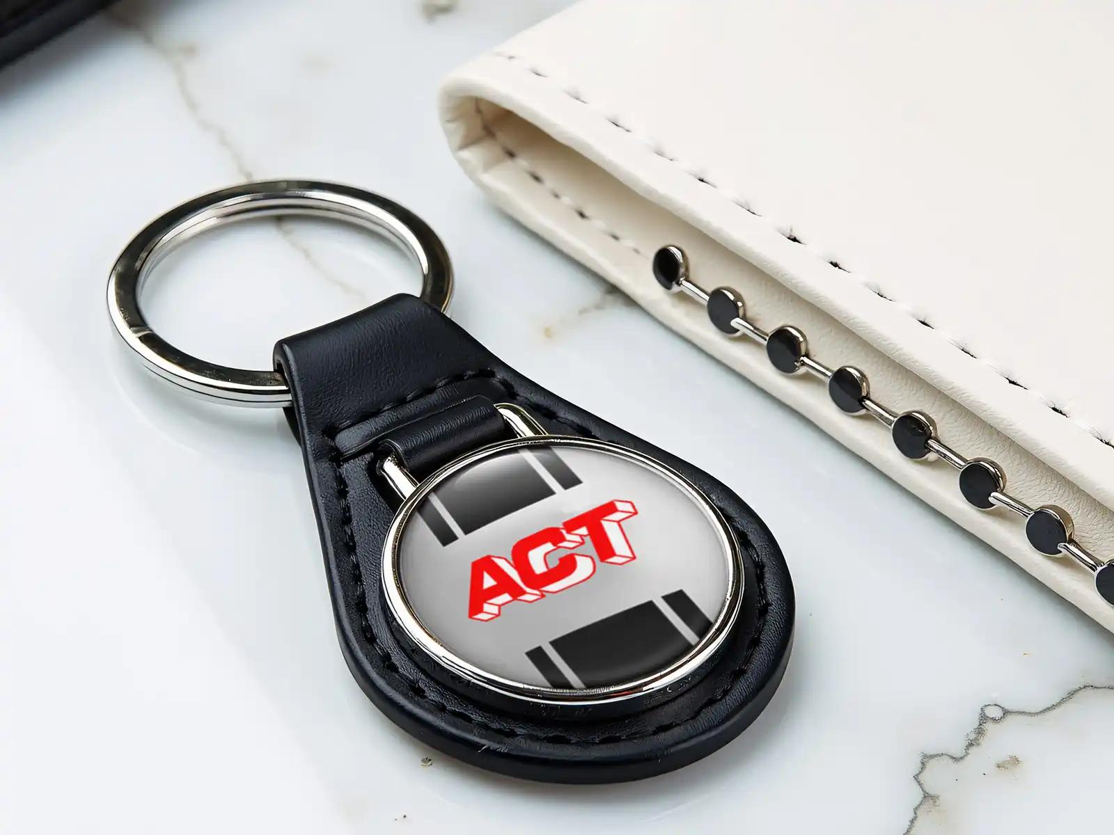 ACT Porte-clé Cuir Style Solide Édition Limitée